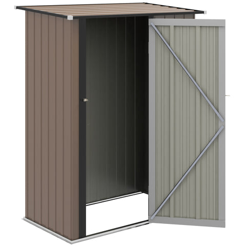 Rootz Garden Pavilion 1.2 m² Storage House - Garden Shed - Tool Shed - Lockable Door - 142cm x 84cm x 189cm