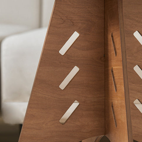 Rootz Wooden Side Table - Coffee Table - Tenon Joint Table - Easy Assembly - Durable - Eco-Friendly - H55cm x Ø46.5cm