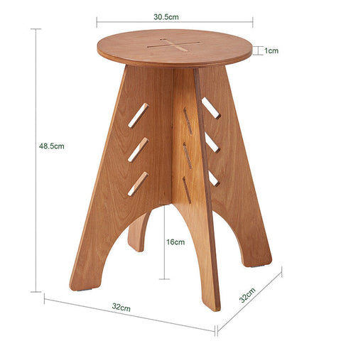 Rootz Wooden Side Table - Coffee Table - End Table - Easy Assembly - Durable - Eco-Friendly - H48.5 x Ø30.5cm
