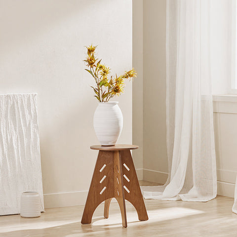 Rootz Wooden Side Table - Coffee Table - End Table - Easy Assembly - Durable - Eco-Friendly - H48.5 x Ø30.5cm