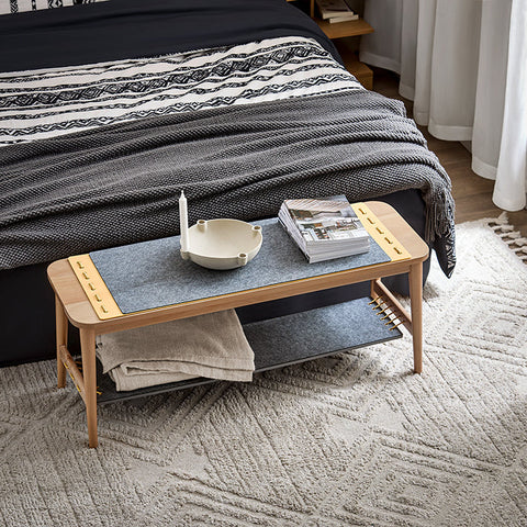 Rootz Schoenenbank met opbergruimte - Ingangsbank - Bedbank - Eenvoudige montage - Duurzaam - Milieuvriendelijk - 110 cm x 46 cm x 37 cm