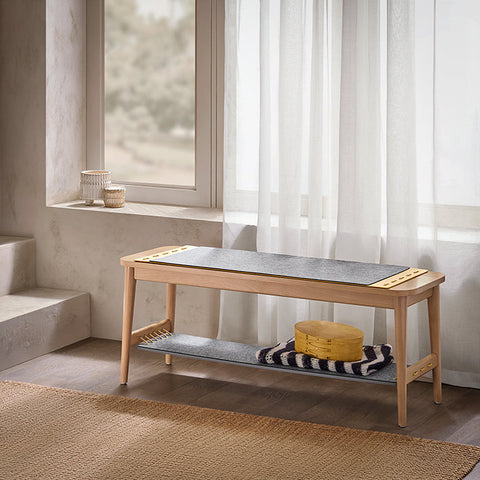 Rootz Schoenenbank met opbergruimte - Ingangsbank - Bedbank - Eenvoudige montage - Duurzaam - Milieuvriendelijk - 110 cm x 46 cm x 37 cm