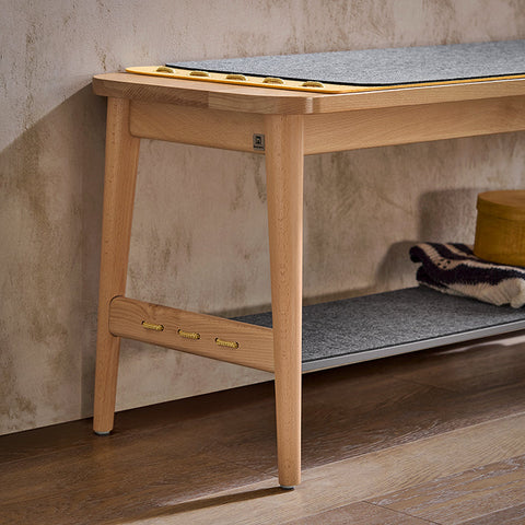 Rootz Schoenenbank met opbergruimte - Ingangsbank - Bedbank - Eenvoudige montage - Duurzaam - Milieuvriendelijk - 110 cm x 46 cm x 37 cm