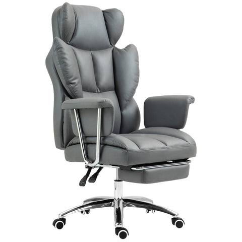 Rootz Ergonomic Office Chair - Swivel Chair - Adjustable Computer Chair - With Footrest & Tilt - 74cm x 65cm x 120-128cm
