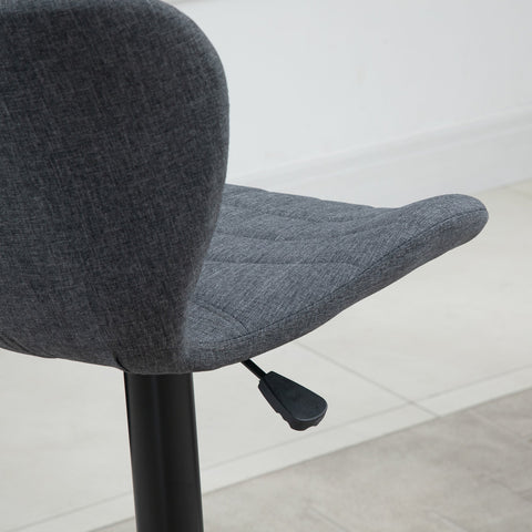 Rootz 2 Piece Set Bar Stool - Adjustable Stools - Swivel Chairs - Ergonomic Comfort - 47L x 51.5B x 89-109H cm