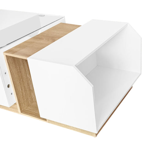 Rootz LED Coffee Table - Illuminated Table - Modern Living Room Centerpiece - App-Controlled Lighting - 115cm x 58.2cm x 40cm