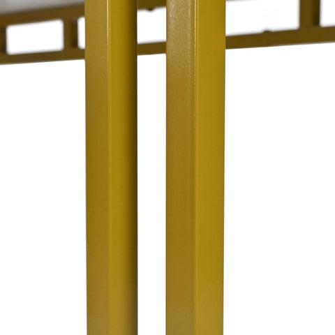 Rootz Dining Table - Light Luxury - Modern Table - Gold Metal Legs - Durable MDF - 120L x 70W x 74H cm