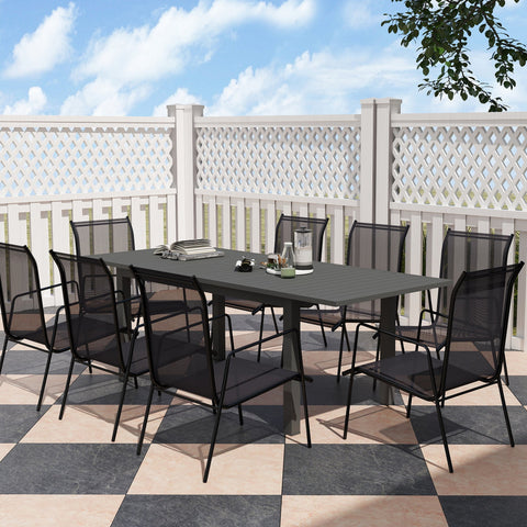 Rootz Garden Table - Outdoor Table - Extendable Table - Weatherproof Design - 160/220L x 90W x 73H cm