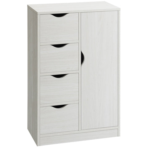 Rootz Storage Cabinet - Sideboard - Chest of Drawers - Modern Design - Space-Saving - 54W x 29D x 83H cm