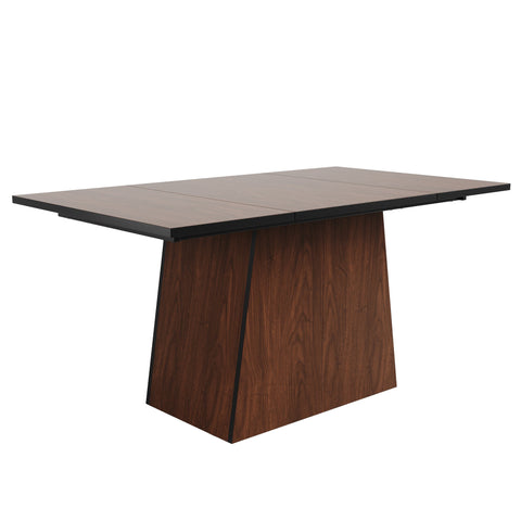 Rootz Modern Kitchen Dining Table - Bistro Table - Unique Design Table - Timeless Elegance - 138.5cm x 80cm x 75cm