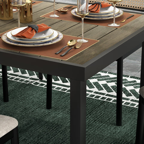 Rootz Garden Table for 8 - Outdoor Lounge Table - Patio Table - Weather-Resistant - 190 x 90 x 74 cm