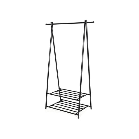 Rootz Clothes Rack - Coat Stand - Garment Rack - Steel Tubes - Space Saving - Easy Assembly - 87.5cm x 155cm x 41cm