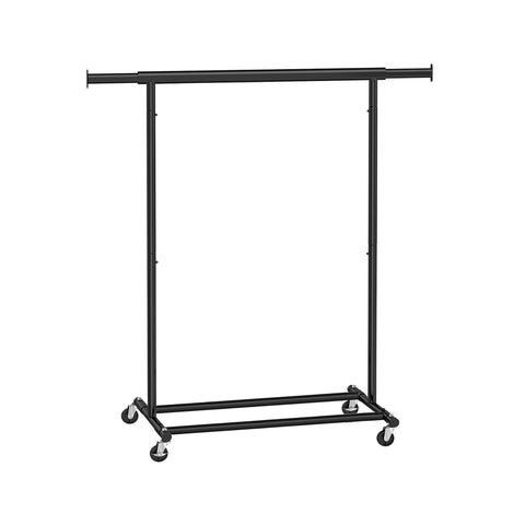 Rootz Extendable Clothes Rack - Coat Stand - Garment Rack - Iron Pipe - Wrinkle-Free Storage Solution - (92-132)cm x 45.4cm x 160cm