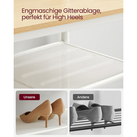 Rootz Coat Stand - Hat Rack - Oak White - Chipboard and Steel - Heavy-duty - 35cm x 98cm x 180cm - Stylish and Functional