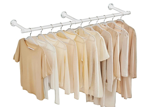 Rootz Adjustable Cloakroom Rod - Wardrobe Organizer - Steel Clothes Hanger - Durable Storage Solution - 30cm x 170cm x 7cm