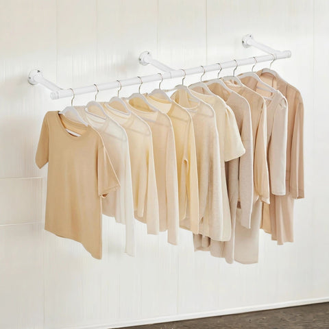 Rootz Adjustable Cloakroom Rod - Wardrobe Organizer - Steel Clothes Hanger - Durable Storage Solution - 30cm x 170cm x 7cm