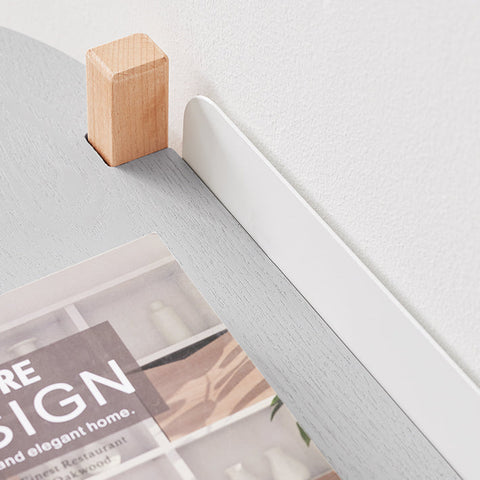 Rootz Scandinavian Style Standing Shelf - Bookshelf - Exhibition Shelf - Elegant & Functional - MDF & Beech - 100x52x33cm