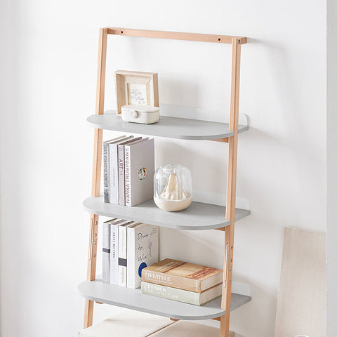 Rootz Ladder Shelf - Bookshelf - Storage Shelf - Space-Saving Design - 44x169x39cm