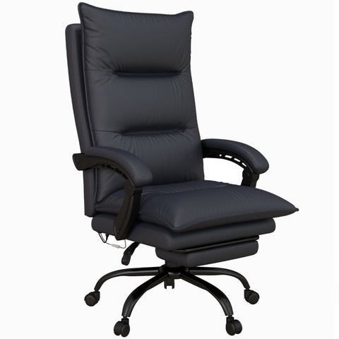 Rootz Massage Office Chair - Ergonomic Computer Chair - Vibration Massage - Heated Lumbar Support - 66cm x 74cm x 114-121.5cm