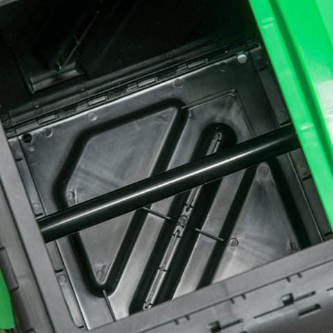 Rootz 65L Compost Container - Rotatable Composter - Thermal Compost Bin - Nutrient-Rich Compost - 60x49x77cm - Green+Black