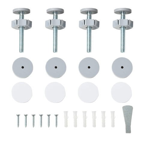 Rootz Dog Barrier Gate - Pet Gate - Safety Rail - Auto Close - Adjustable 76-103cm x 77cm - White Steel Design