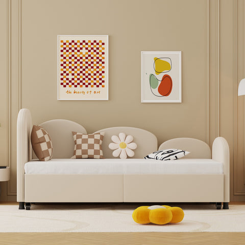 Rootz Sofa Bed with Drawers - Convertible Bed - Sleeper Sofa - Child's Room Comfort - 210cm x 99cm x 82.5cm