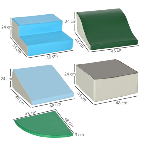 Rootz 6 XXL Foam Building Blocks for Kids - Educational Toys - Motor Skills Course - Boost Coordination - 150cm x 100cm x 24cm