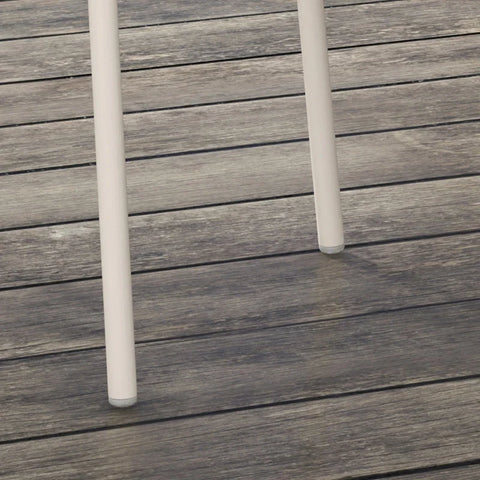 Rootz Set of 4 Garden Chairs - Outdoor Chairs - Garden Dining Chair - Modern Design - Gray - 59 cm x 55 cm x 84 cm