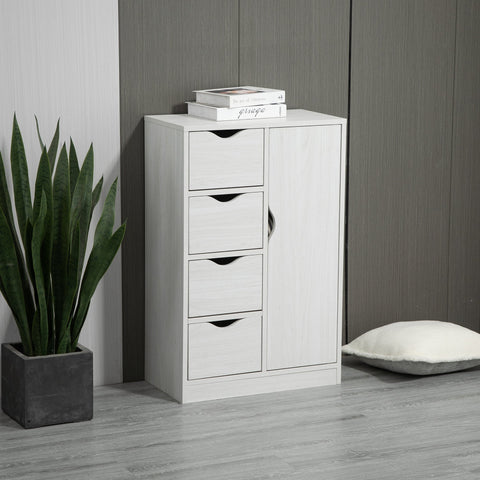 Rootz Storage Cabinet - Sideboard - Chest of Drawers - Modern Design - Space-Saving - 54W x 29D x 83H cm