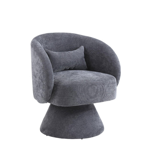 Rootz Modern Leisure Chair - Swivel Chair - Rotating Seat - Comfortable Seating - 67cm x 61.4cm x 77.9cm