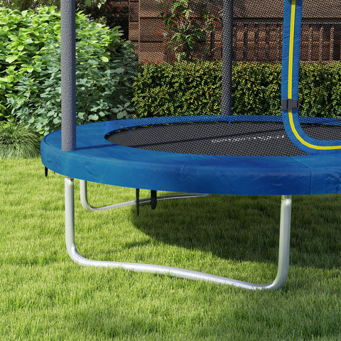 Rootz Children's Trampoline - Garden Trampoline - Kids Bouncer - Safety Net Included - Ø 183 x 200 cm - Blue - Enhances Outdoor Fun