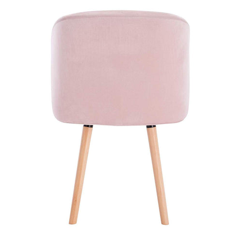 Rootz Ergonomic Dining Chair - Velvet Seat - Modern Office Chair - Comfortable, Durable, Versatile - Non-Slip Pads - 45cm x 46cm x 84cm