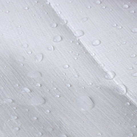 Rootz Ultimate Beschermend zeildoek - Waterdichte hoes - Scheurbestendig zeildoek - Duurzaam, weerbestendig, gemakkelijk te beveiligen - 8m x 12m - Wit