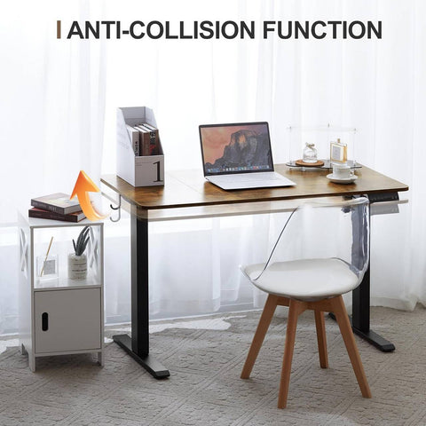 Rootz Height-Adjustable Desk - Standing Desk - Electronic Sit-to-Stand Table - Ergonomic with Memory Function - 120x60 cm - Improve Health and Productivity