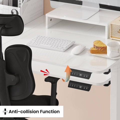 Rootz Height-Adjustable Corner Desk - Stand-Sit Table - Electric Standing Desk - L-Shaped Worktop - Quiet & Stable - 140/120cm x 60cm - E1 Wood Material