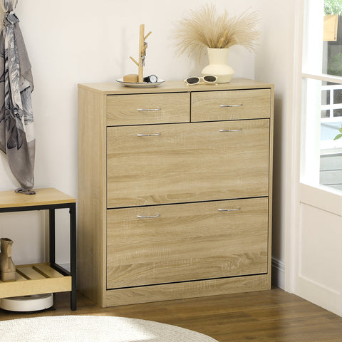 Rootz Shoe Cabinet - Shoe Storage - Shoe Organizer - Aluminum Handles - Adjustable Shelf - 80cm x 30cm x 91.5cm