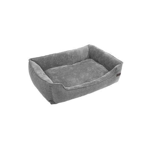 Rootz Cozy Dog Bed - Pet Bed - Puppy Bed - Imitation Linen - Removable Cover - Machine Washable - 110cm x 77cm x 25cm