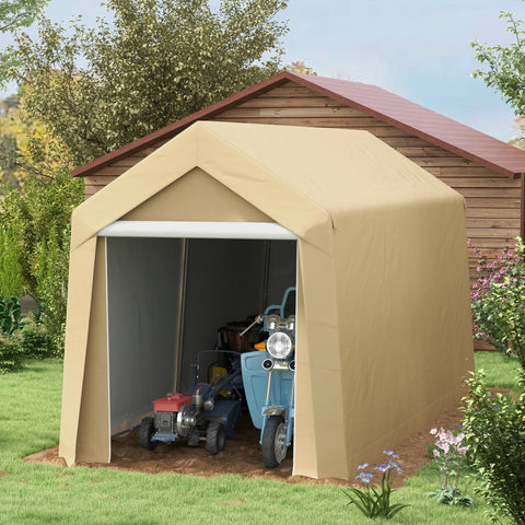 Rootz Portable Garden House Tent - Outdoor Warehouse - Storage Shelter - UV-Resistant - 210cm x 360cm x 235cm