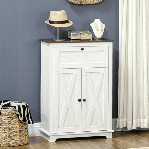 Rootz Storage Cabinet Buffet - Sideboard - Credenza - Adjustable Shelves - 60W x 30D x 87.5H cm