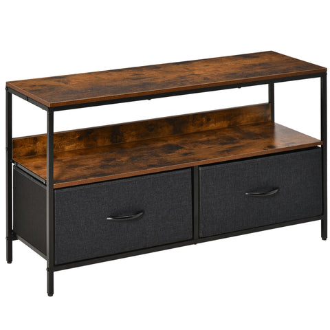 Rootz Industrial TV Stand - Media Console - Entertainment Center - High Stability - 98cm x 29cm x 56cm