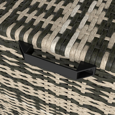 Rootz Rattan Edition Storage Box - Cushion Box - Garden Storage - Large Capacity - 118cm x 57cm x 69cm - Brown