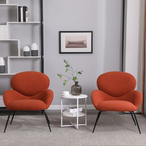 Rootz Teddy Velvet Metal Leg Dressing Chair - Modern Accent Seat - High-Density Foam - 74.1L x 77.9W x 81H cm - Easy Assembly