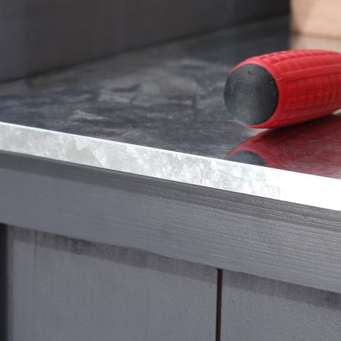 Rootz Freestanding Garden Cabinet - Storage Unit - Outdoor Organizer - Waterproof - 98L x 48W x 95.5H cm