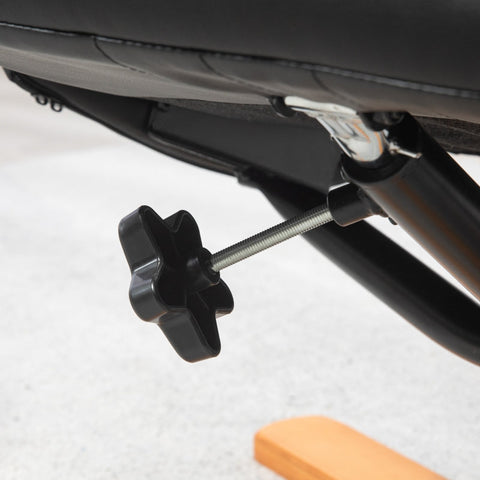 Rootz Relaxation Chair with Stool - TV Armchair - Recliner - Faux Leather - Natural Wood Frame - 71cm x 84cm x 102cm