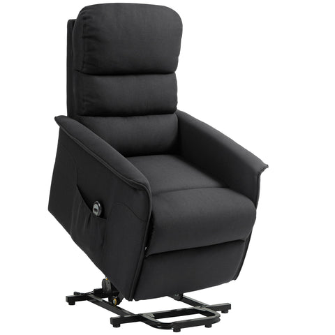 Rootz Electric Recliner Armchair - Relax Chair - Power Lift - Footrest & Remote - 66cm x 90cm x 96cm - Ergonomic Comfort