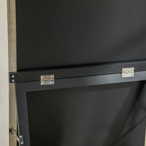 Rootz Full Body Mirror - Floor Mirror - Splinter-Free - Crystal Clear Reflection - 162.6 x 53.3 cm -Brown Frame