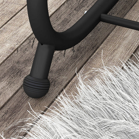 Rootz Rocking Bench - Garden Swing - 3-Seater Hollywood Swing - Steel Frame - 200 x 120 x 164 cm - Includes Beverage Holders