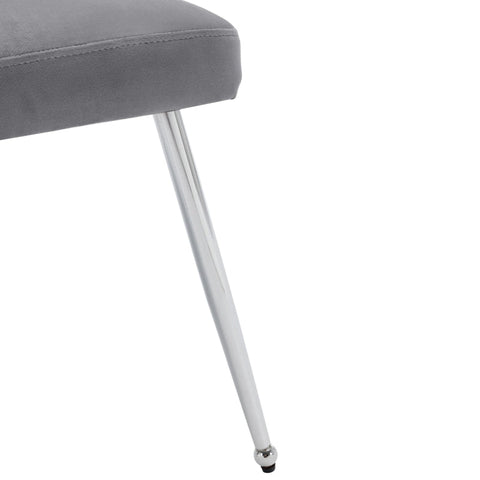 Rootz Modern Dining Chair - Velvet Upholstered Chair - Luxurious Velvet Seat - High Comfort - 54.5L x 58.5W x 87.5H cm