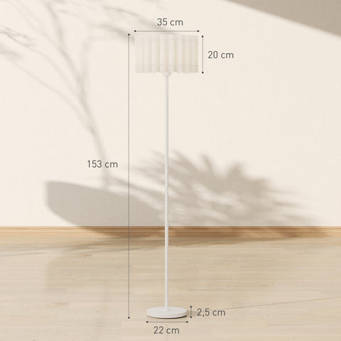 Rootz Retro Style Floor Lamp - Modern Light Fixture - Standing Lamp - Durable Metal Rod - 153cm x Ø35cm x Ø2.5cm