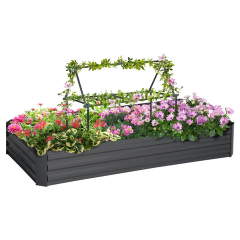Rootz Metal Raised Bed - Planter Box - Plant Holder - Boosts Root Growth - 180cm x 90cm x 29.5cm